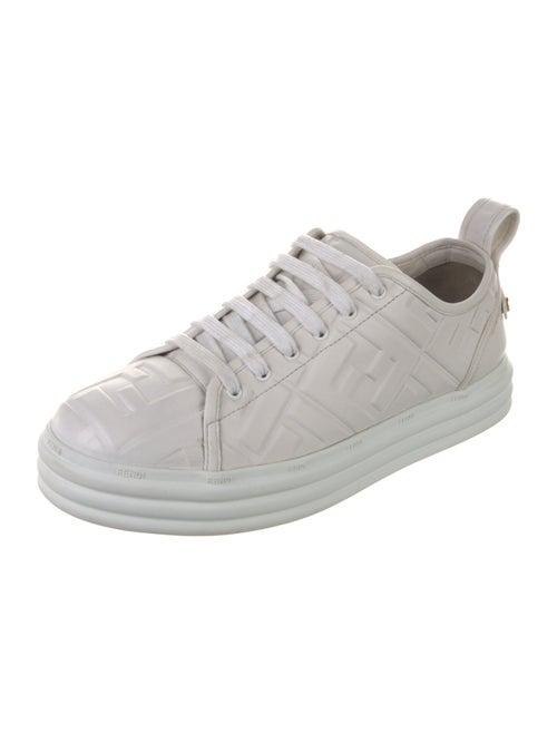 Fendi Zucca FF Logo Leather Sneakers