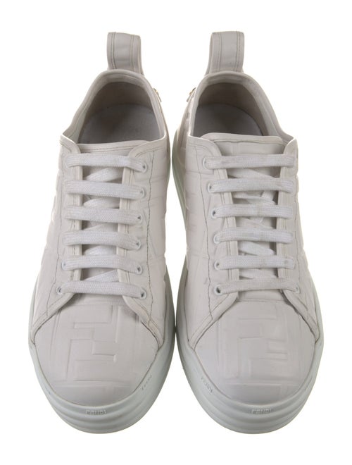 Fendi Zucca FF Logo Leather Sneakers