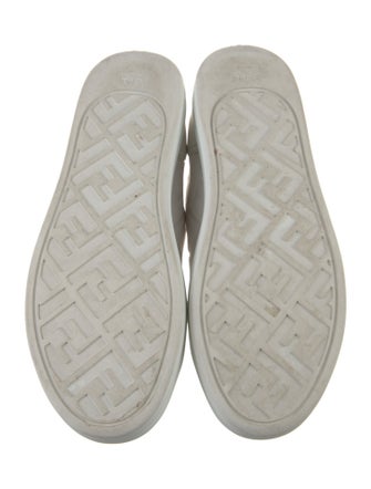 Fendi Zucca FF Logo Leather Sneakers