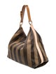 Fendi Pequin Canvas Tote