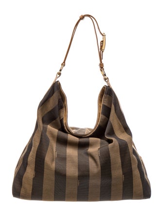 Fendi Pequin Canvas Tote