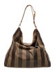 Fendi Pequin Canvas Tote