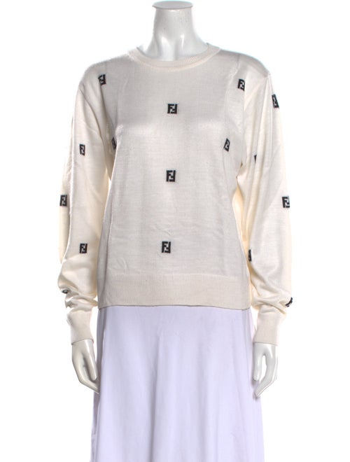 Fendi Wool Printed Sweater