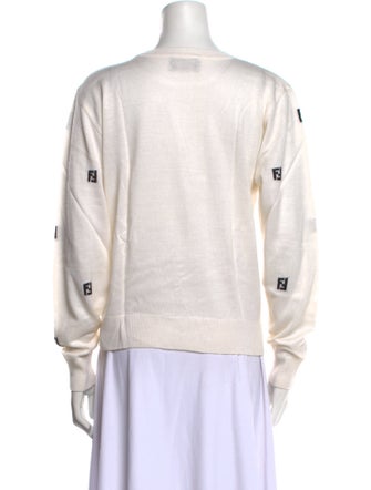 Fendi Wool Printed Sweater