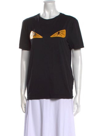 Fendi Graphic Print Crew Neck T-Shirt