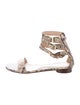 Fendi Snakeskin Animal Print Gladiator Sandals