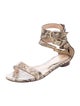 Fendi Snakeskin Animal Print Gladiator Sandals