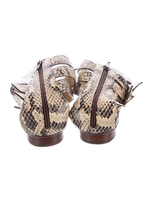 Fendi Snakeskin Animal Print Gladiator Sandals
