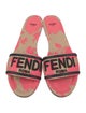 Fendi Canvas Printed Slides