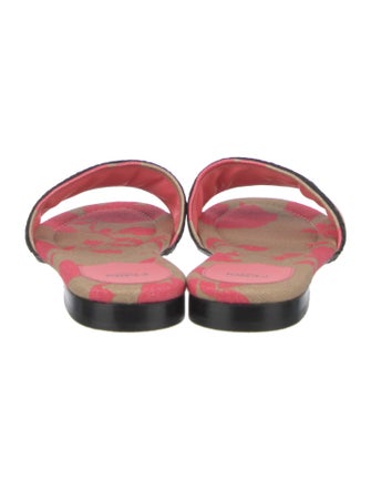 Fendi Canvas Printed Slides