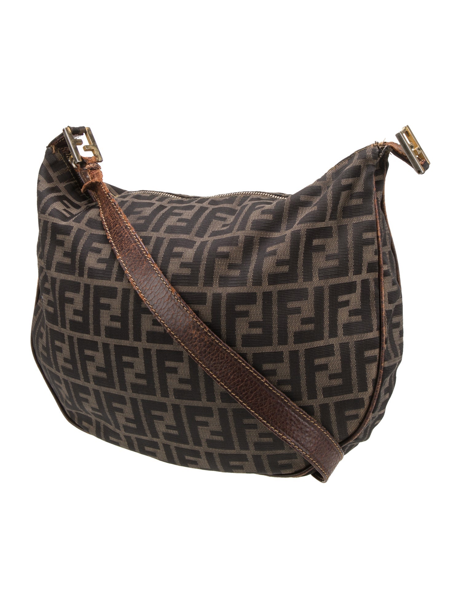Fendi Zucca FF Shoulder Bag