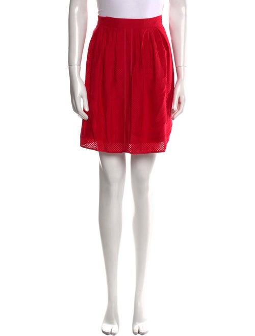 Fendi Lasercut Accents Knee-Length Skirt