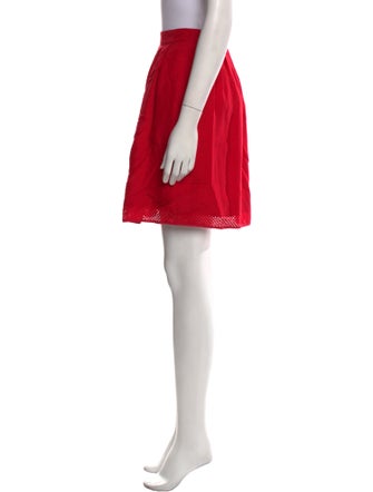 Fendi Lasercut Accents Knee-Length Skirt