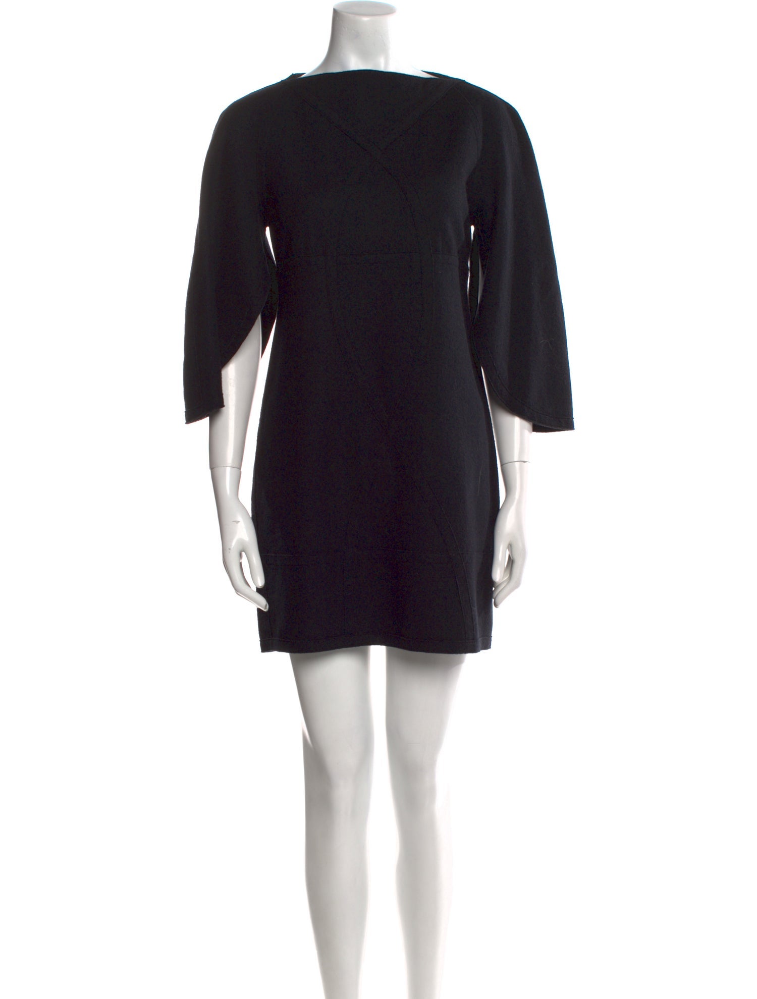 Fendi Bateau Neckline Mini Dress