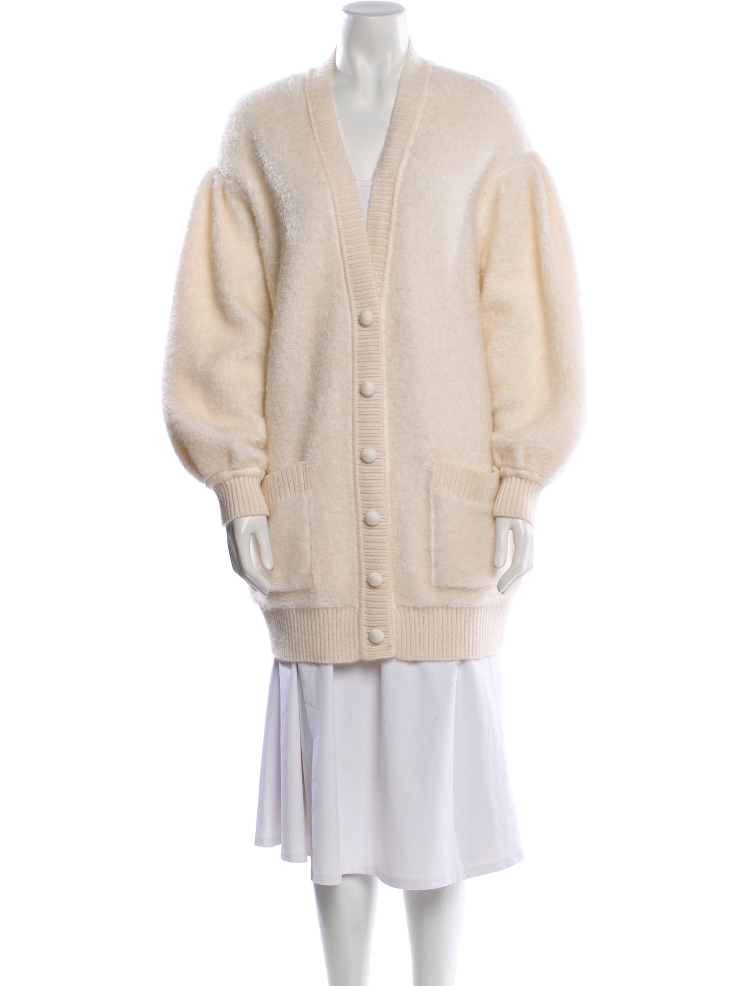 Fendi Mohair V-Neck Sweater