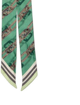 Fendi Silk Zucca FF Logo Scarf