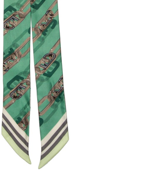 Fendi Silk Zucca FF Logo Scarf