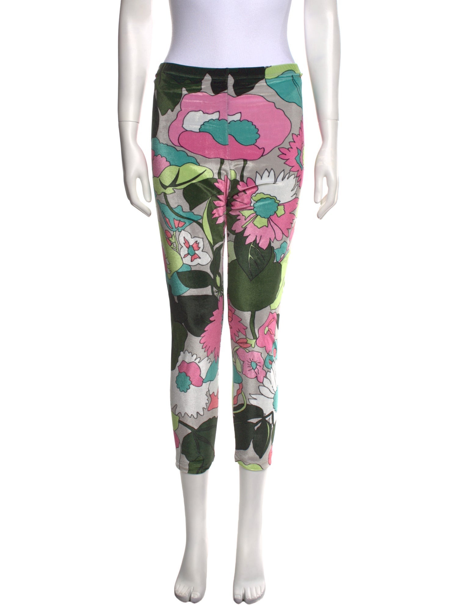 Fendi Floral Print Skinny Leg Pants