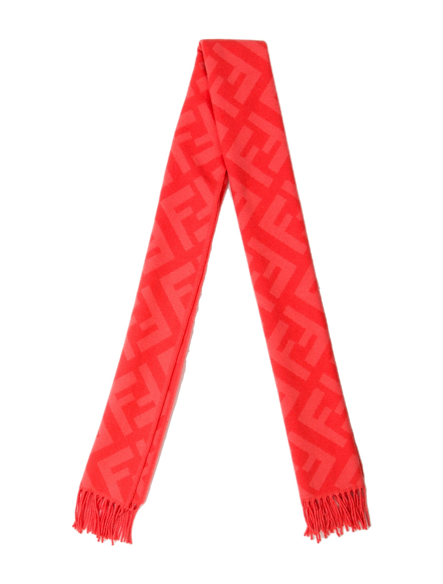 Fendi Cashmere Zucca FF Logo Scarf