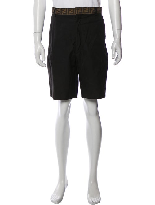 Fendi Graphic Print Flat Front Shorts