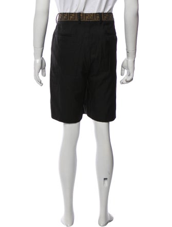 Fendi Graphic Print Flat Front Shorts