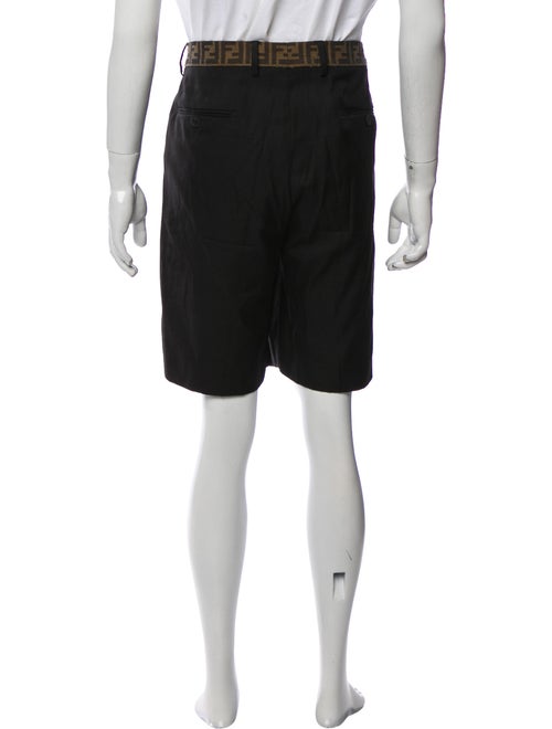 Fendi Graphic Print Flat Front Shorts