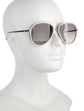 Fendi Aviator Mirrored Sunglasses
