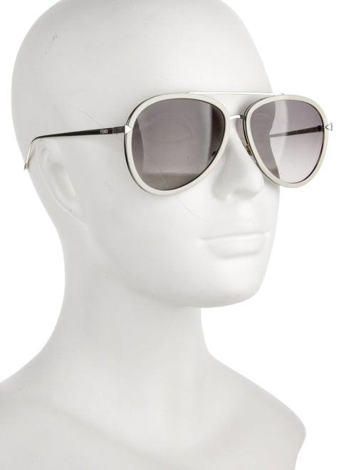 Fendi Aviator Mirrored Sunglasses