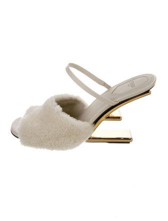 Fendi Shearling Slides