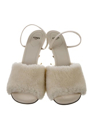 Fendi Shearling Slides