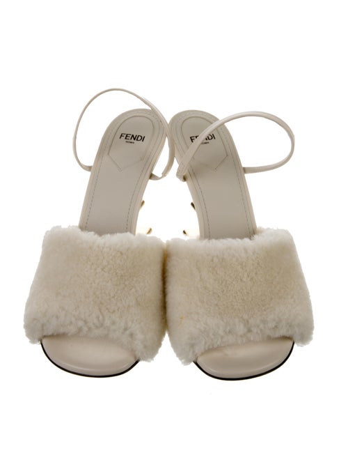 Fendi Shearling Slides