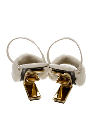 Fendi Shearling Slides