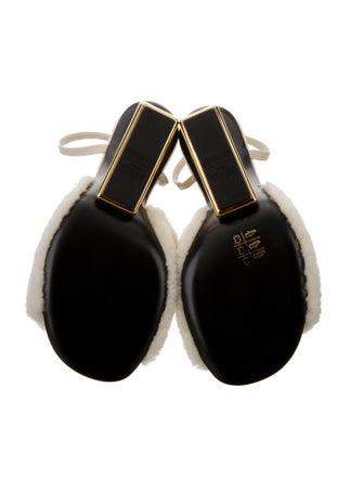 Fendi Shearling Slides