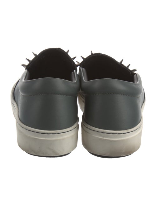 Fendi Monsters Motif Leather Sneakers