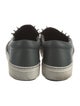 Fendi Monsters Motif Leather Sneakers