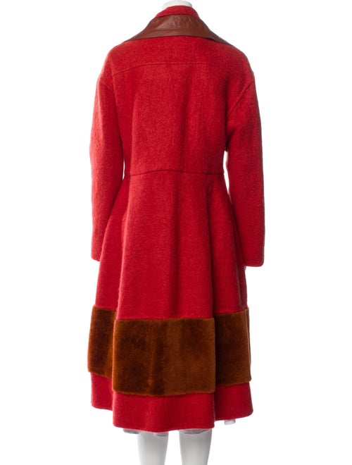 Fendi Nylon Colorblock Pattern Coat