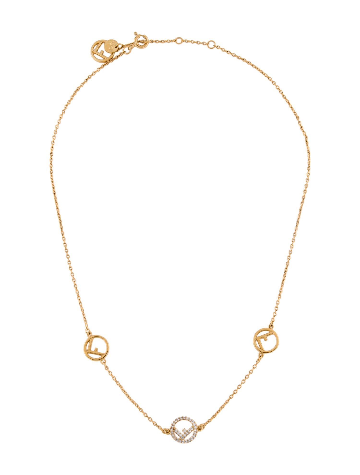 Fendi F Is Fendi Necklace