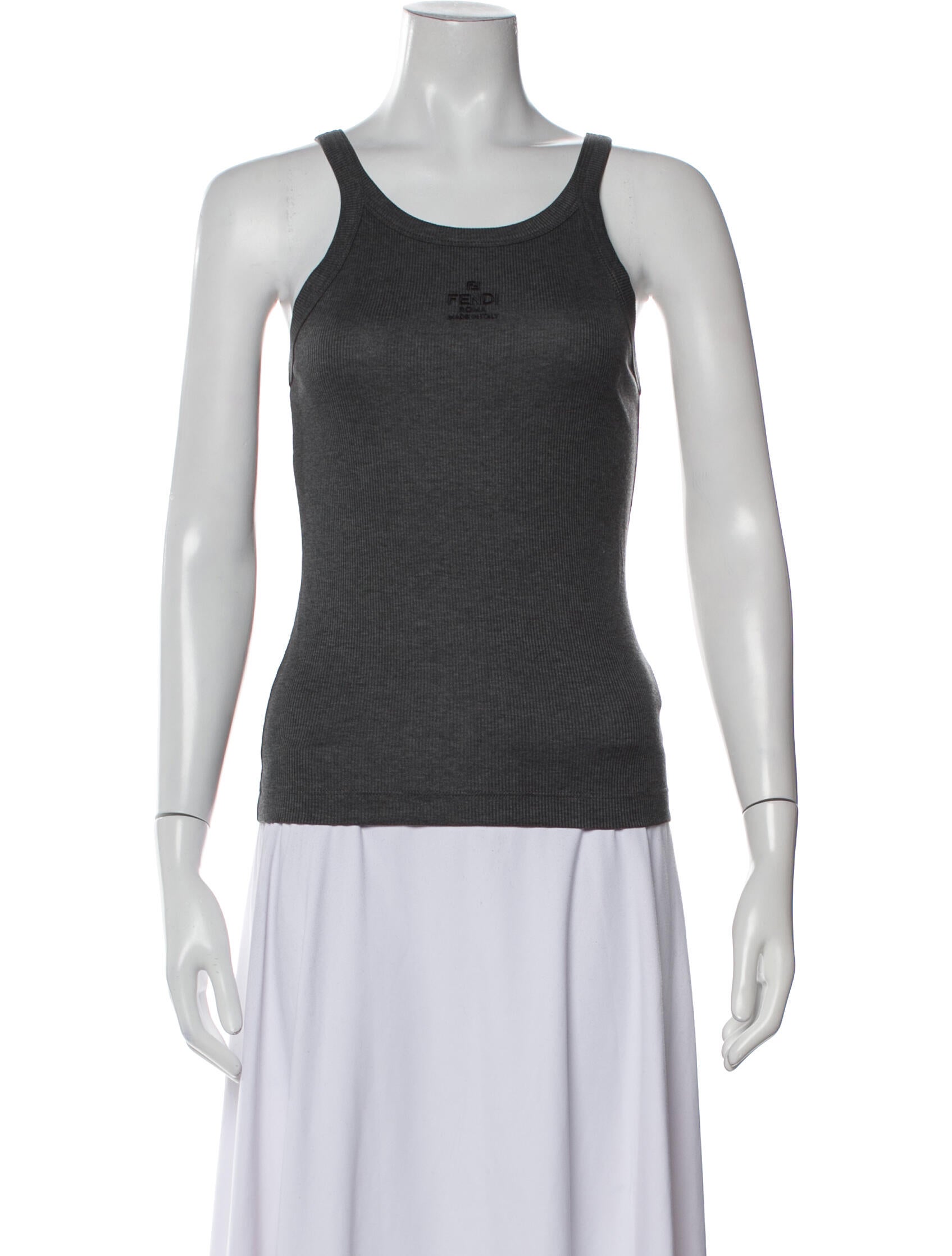 Fendi Scoop Neck Sleeveless Top w/ Tags