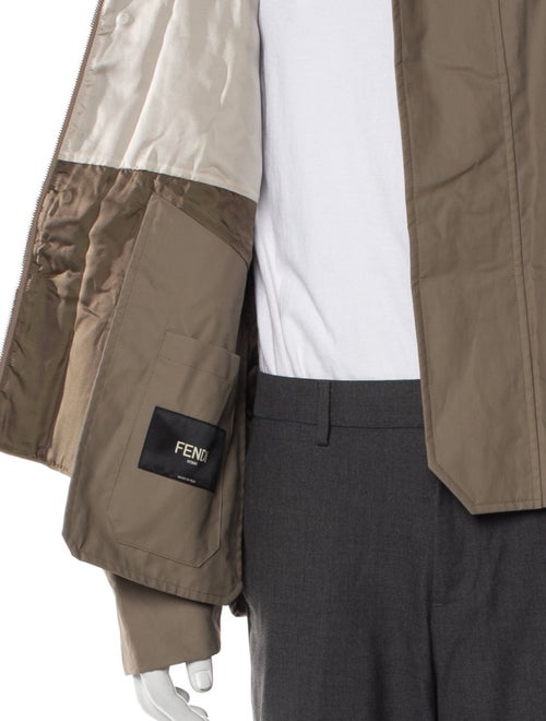 Fendi Zucca FF Logo Linen Windbreaker