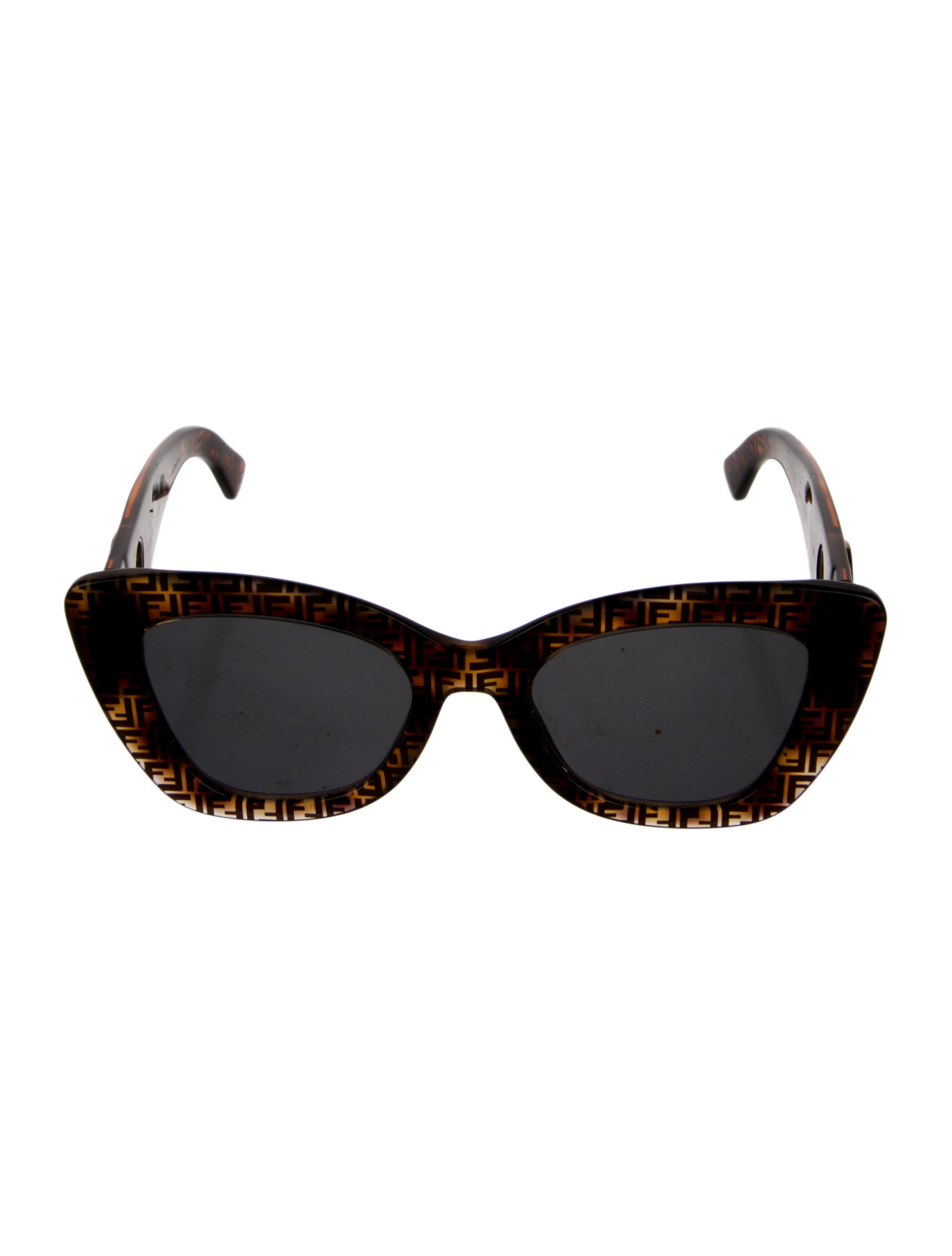 Fendi Zucca FF Logo Cat-Eye Sunglasses