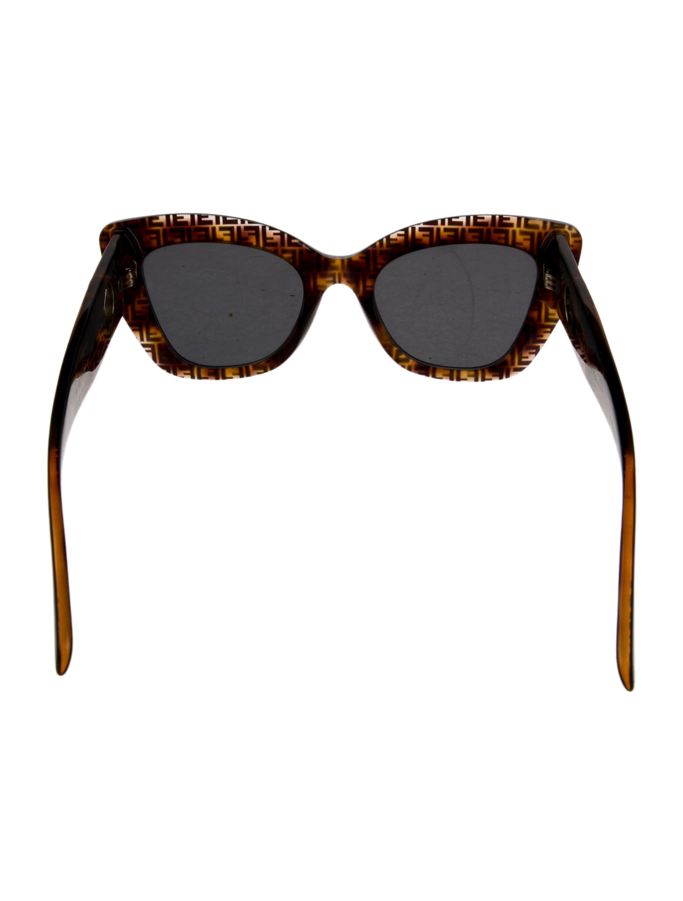 Fendi Zucca FF Logo Cat-Eye Sunglasses