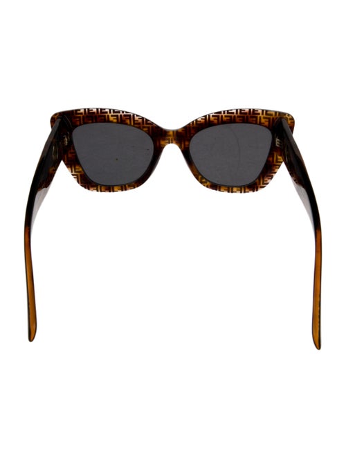 Fendi Zucca FF Logo Cat-Eye Sunglasses