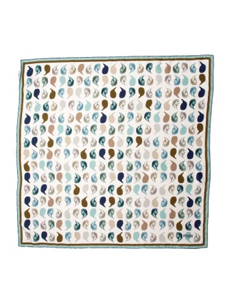 Fendi Silk Printed Bandana