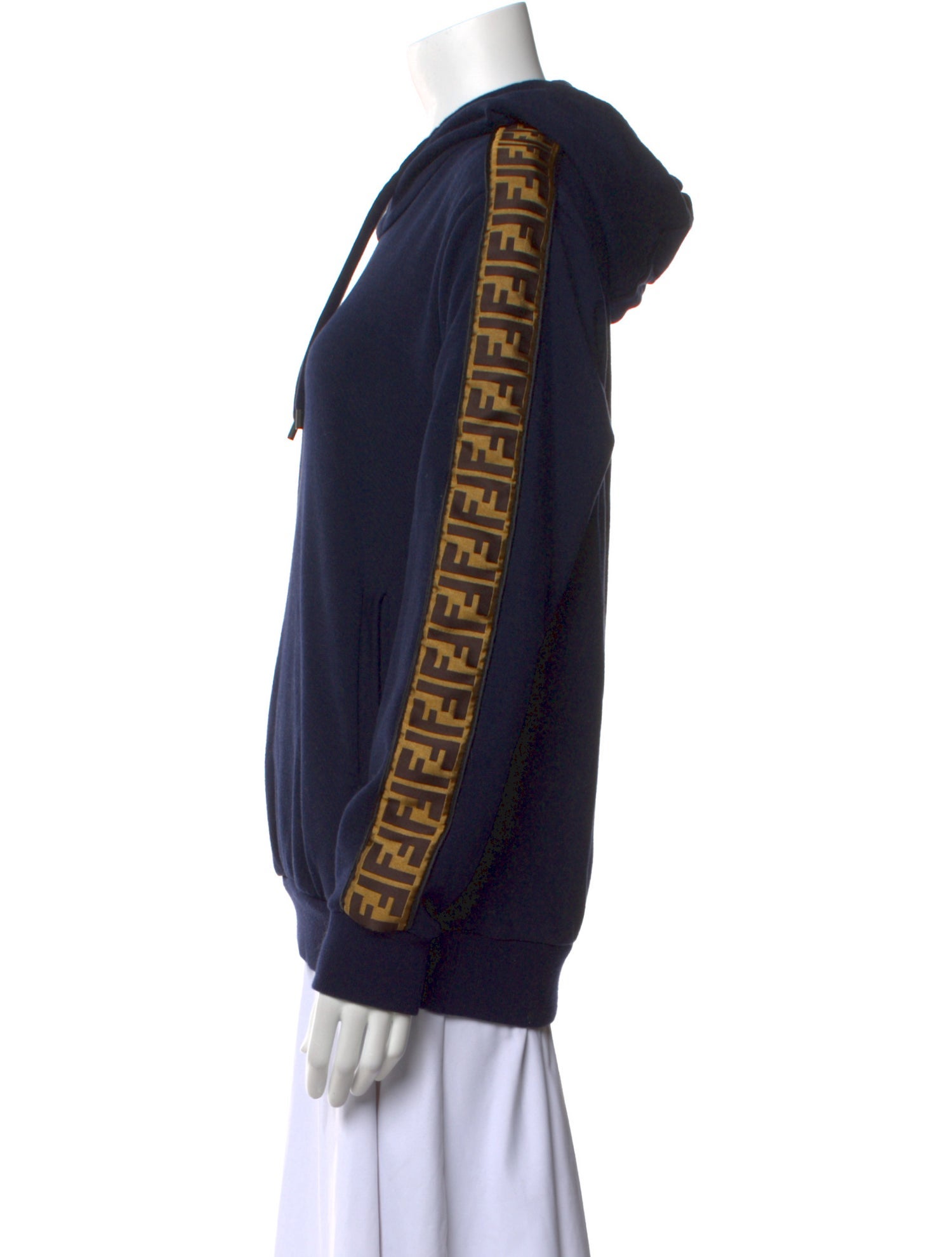 Fendi V-Neck Long Sleeve Sweatshirt