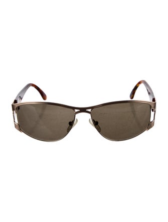 Fendi Zucca FF Logo Aviator Sunglasses