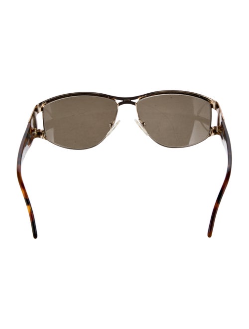 Fendi Zucca FF Logo Aviator Sunglasses