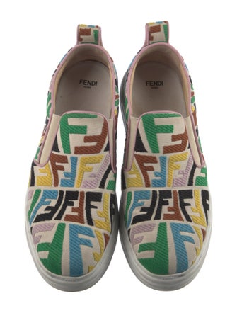 Fendi Zucca FF Logo Canvas Sneakers