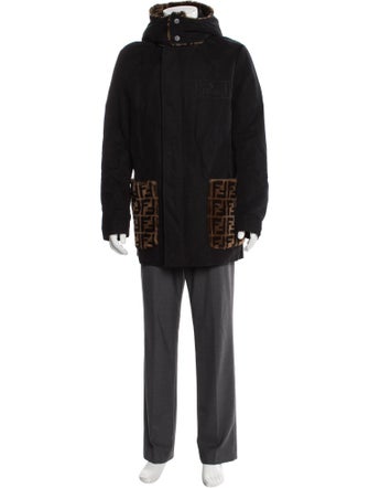 Fendi Zucca FF Logo Graphic Print Parka