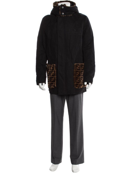 Fendi Zucca FF Logo Graphic Print Parka
