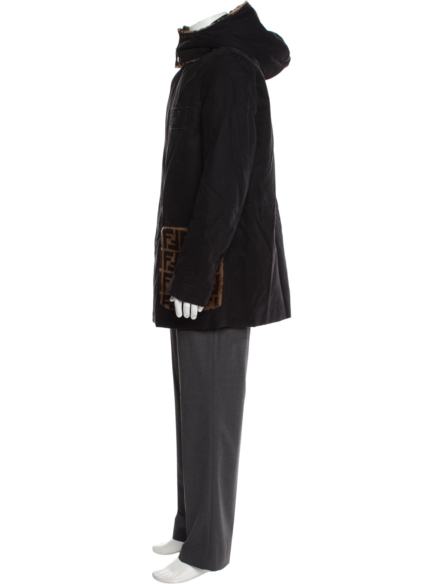 Fendi Zucca FF Logo Graphic Print Parka